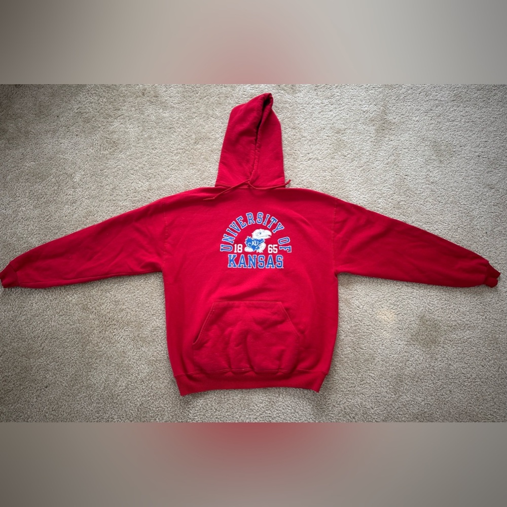 Vintage Red University of Kansas Sweatshirt Men’s XL
